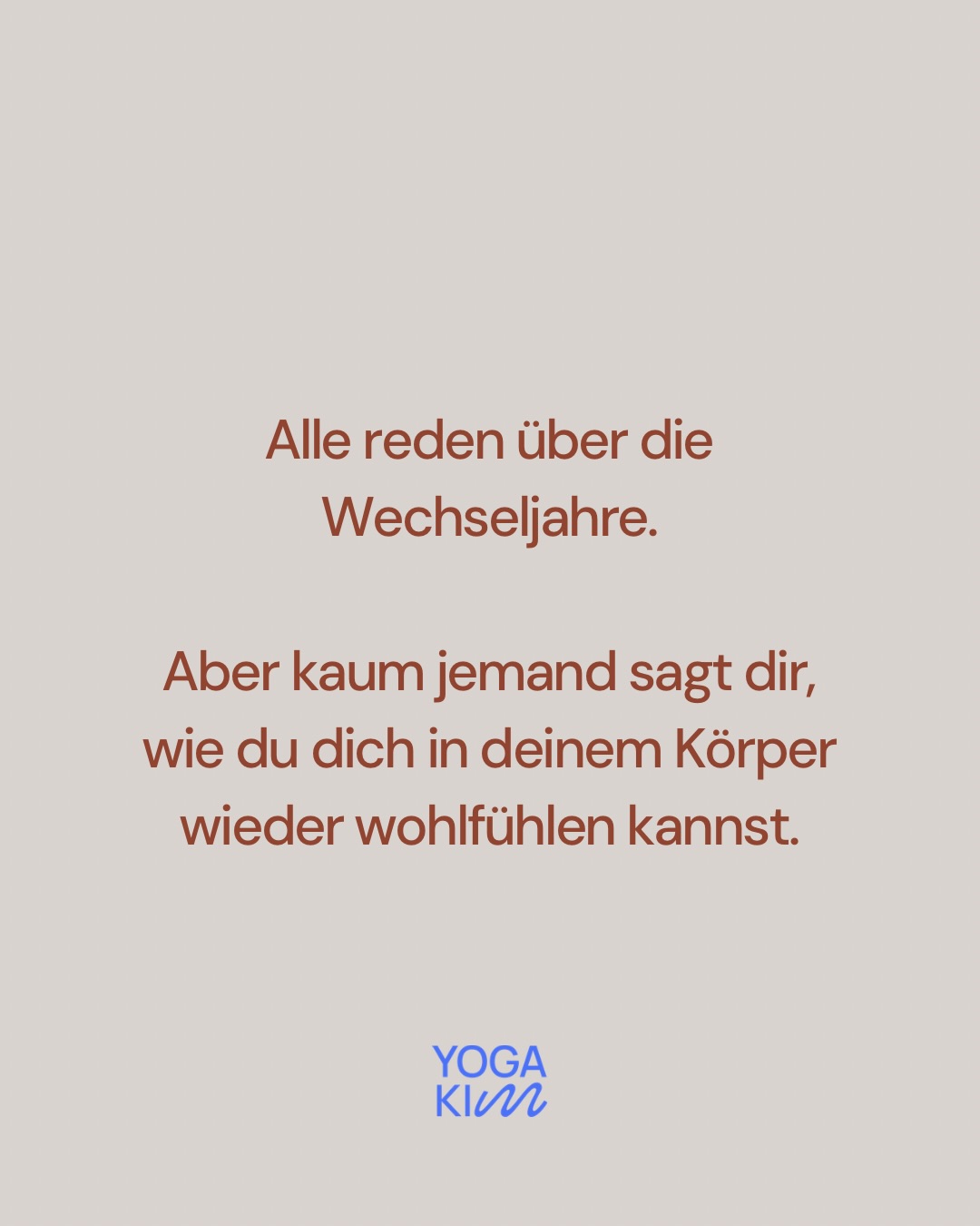 Yoga Kim Studio Facebook ad: Ein Workshop für Frauen in der (Peri)menopause