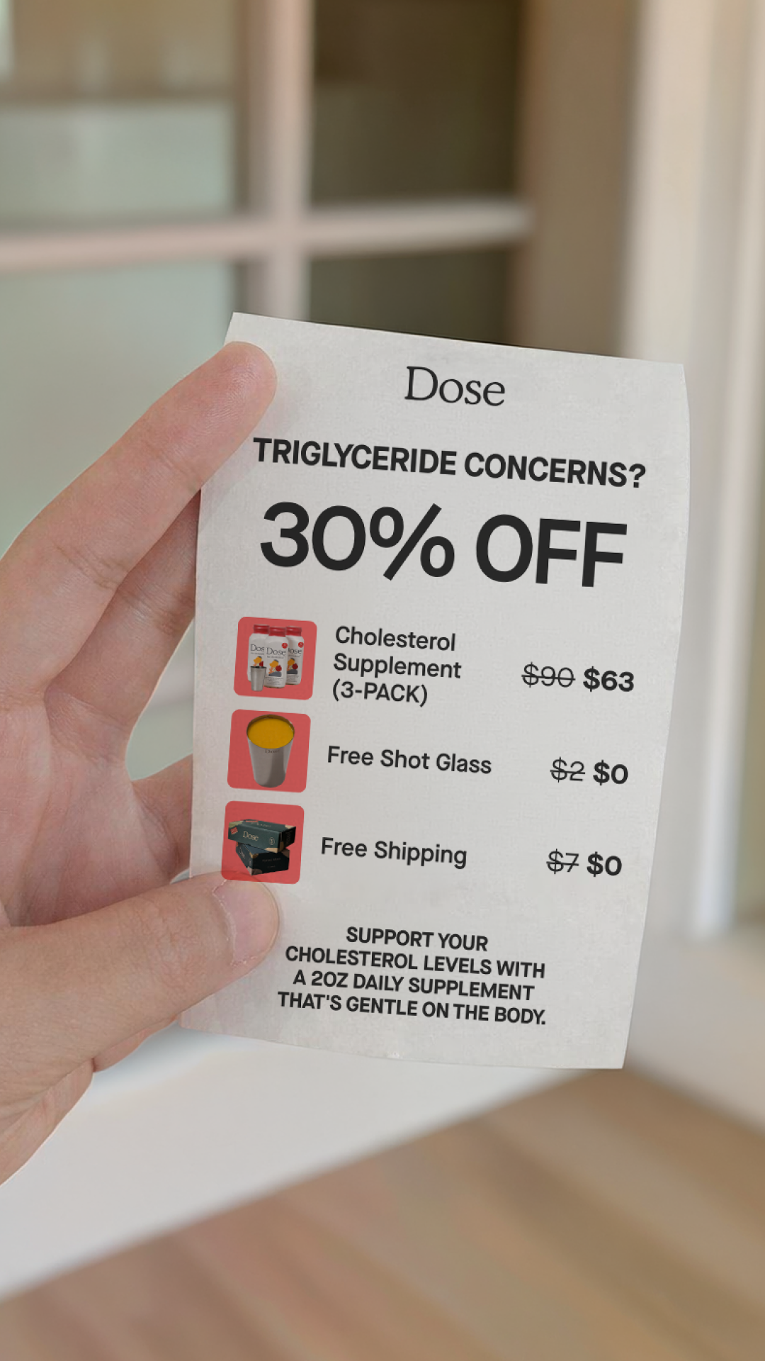 Dose for Cholesterol Facebook ad