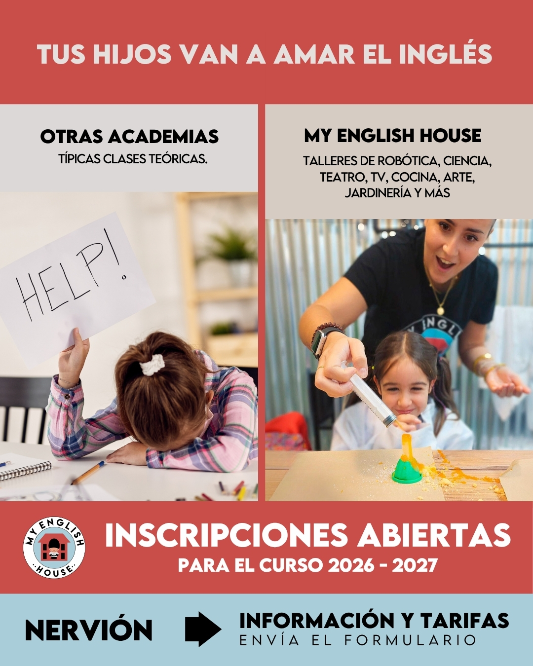 My English House Academy Facebook ad