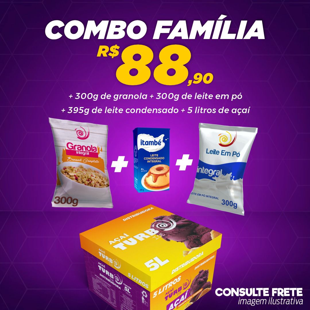 Açaí Turbo Ice Distribuidora Facebook ad: Peça agora!