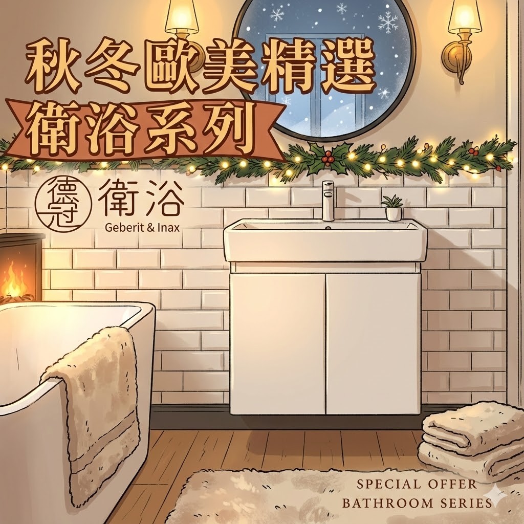 德冠衛浴 Geberit Keramag & Inax Facebook ad: 德冠衛浴.冬季年末嚴選