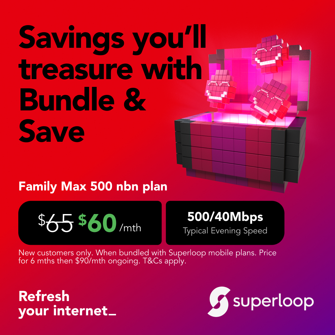 Superloop Facebook ad: Refresh your internet_