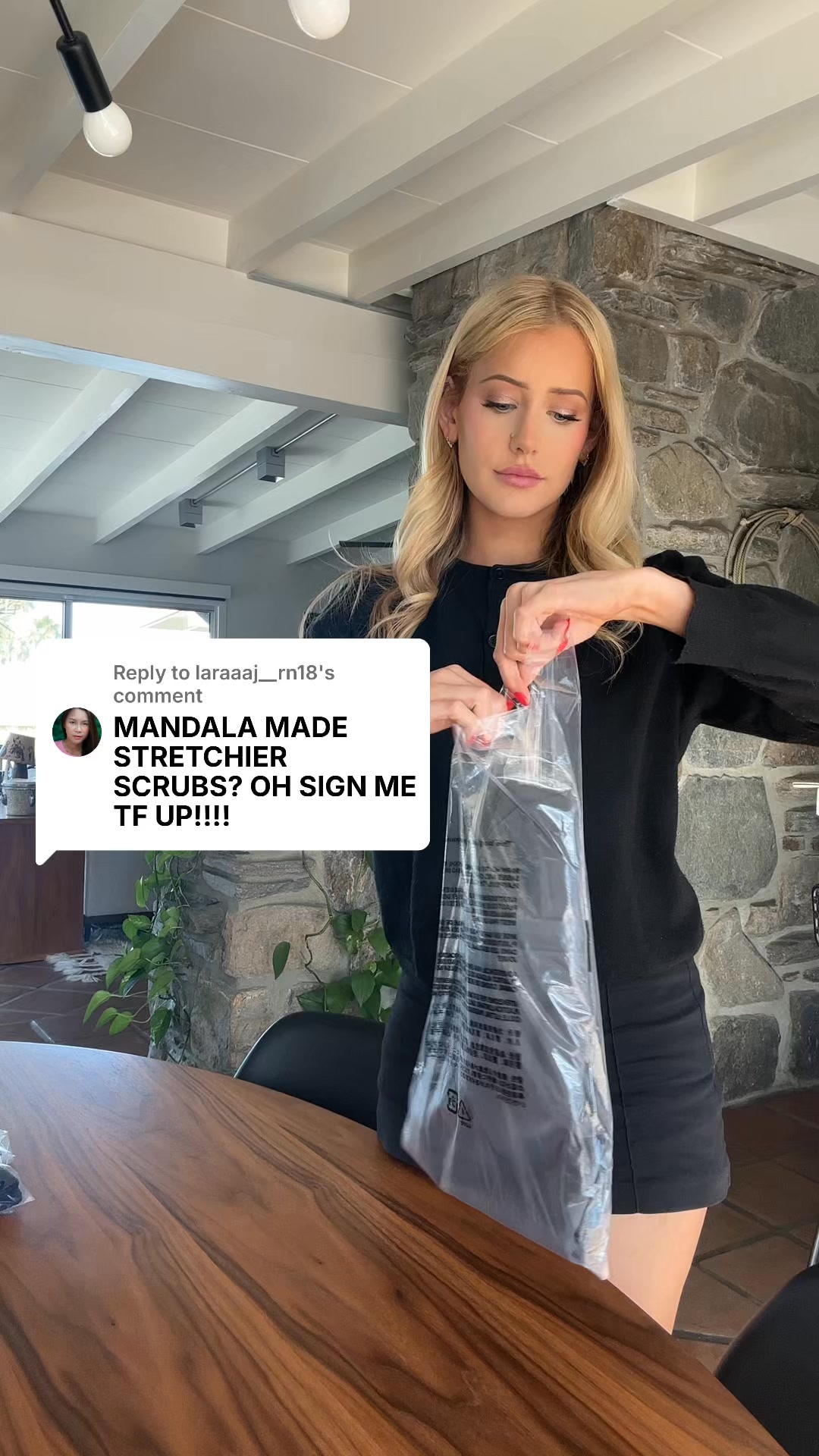 Mandala Scrubs Facebook ad: Stretchy, Spill-Repellent Scrub Tops for $24.99