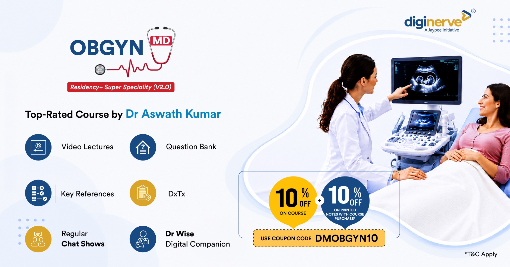 DigiNerve - PG & Professional Facebook ad: OBGYN MD Residency & NEET SS Prep