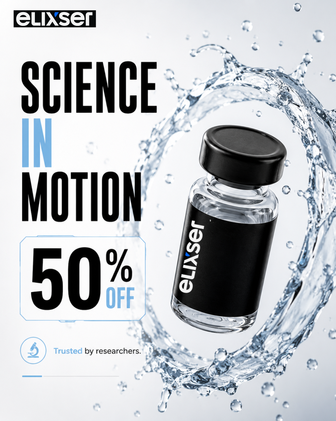 Elixser Peptides Facebook ad