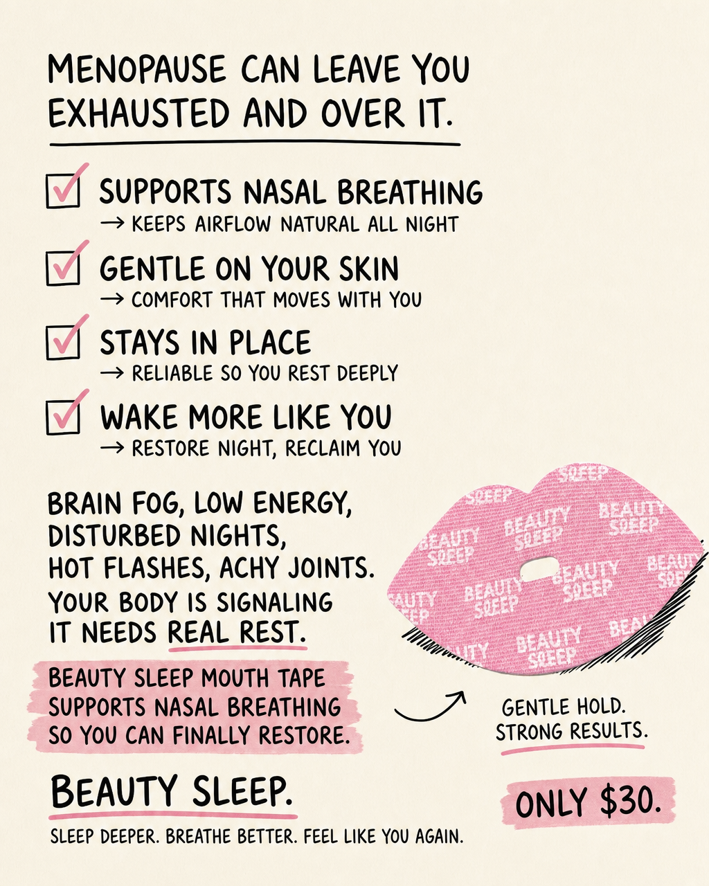 Beauty Sleep Facebook ad