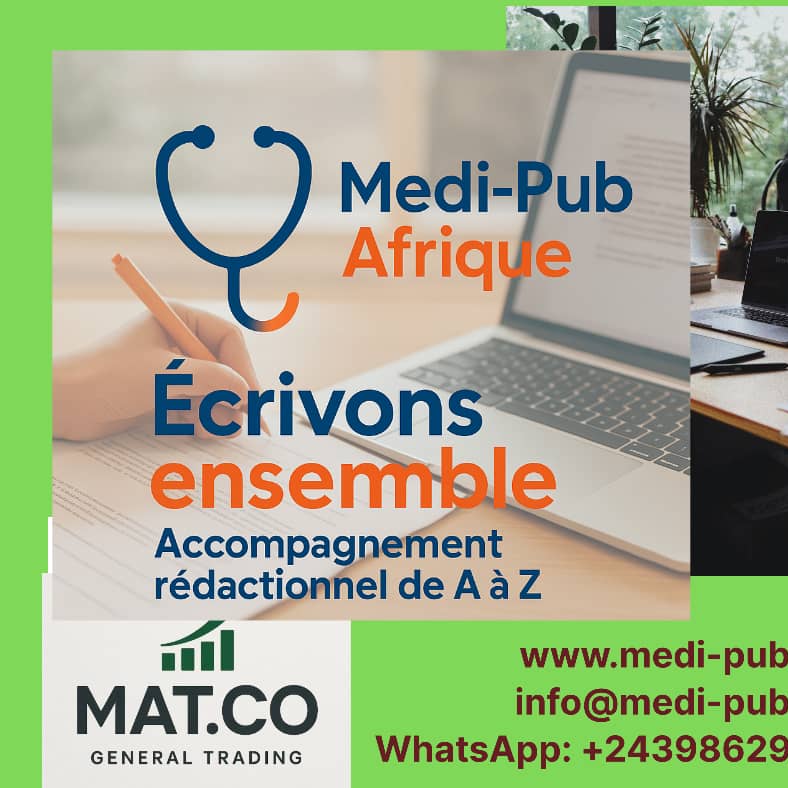 Medi-Pub Afrique Facebook ad: Medi-Pub Afrique, votre allié en rédaction médicale!