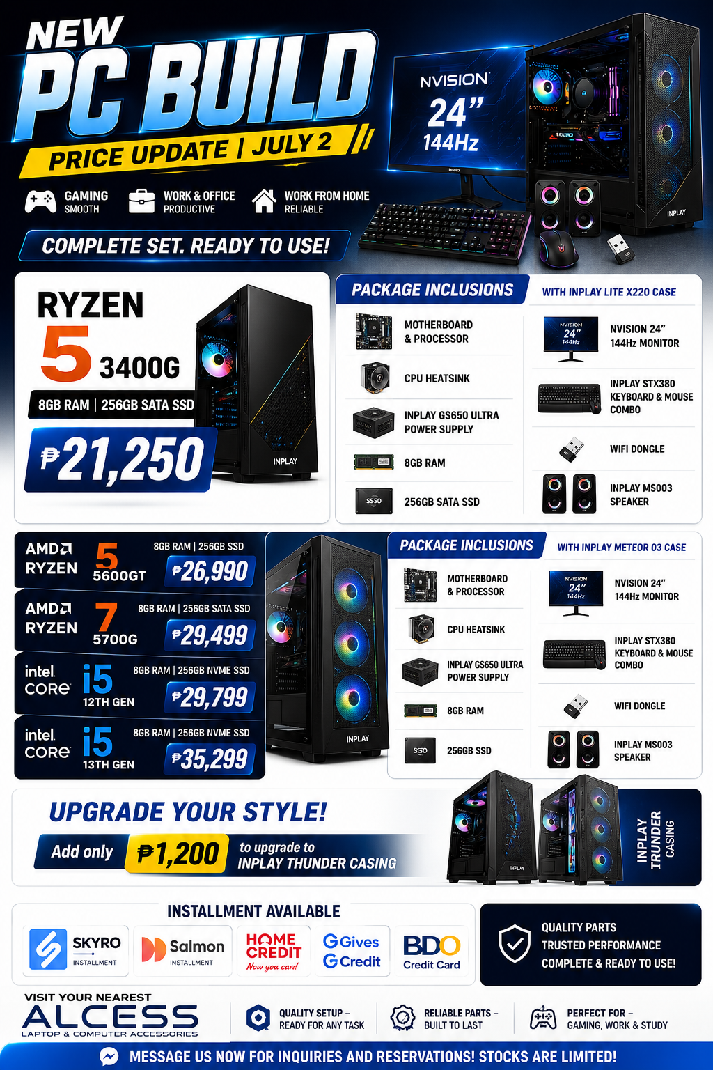 Alcess Laptop and Computer Accessories Davao City Main Branch Facebook ad