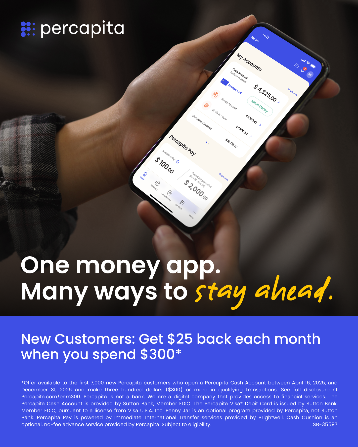 Percapita Facebook ad from May 21, 2026