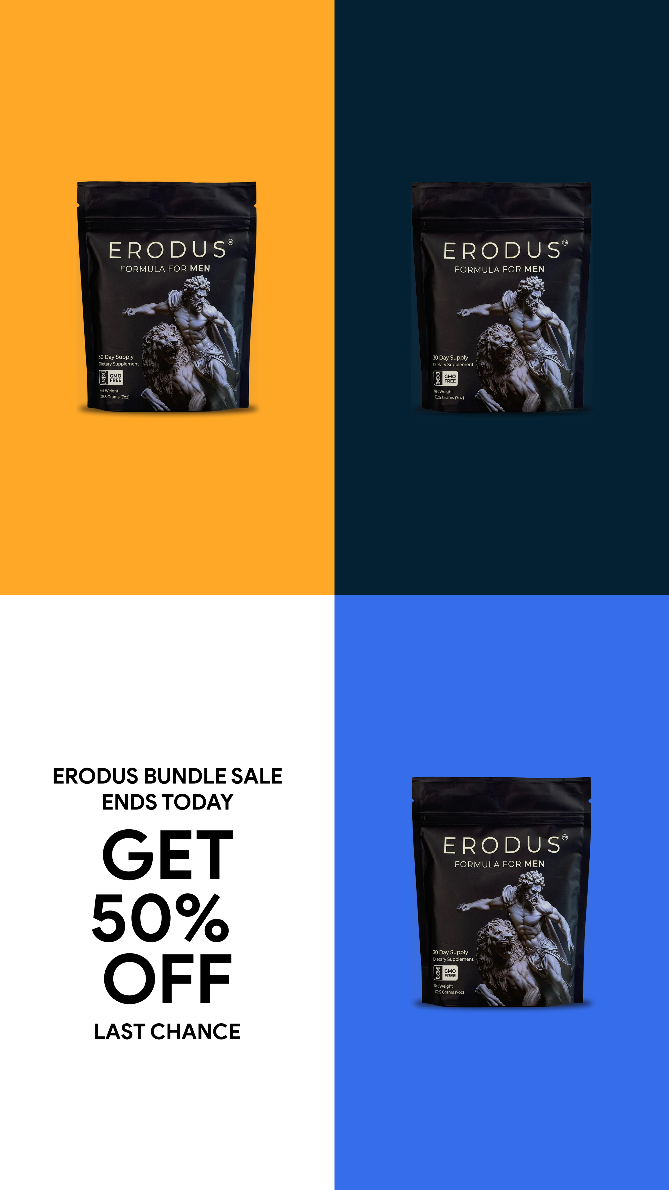 Erodus Formula For Men Facebook ad
