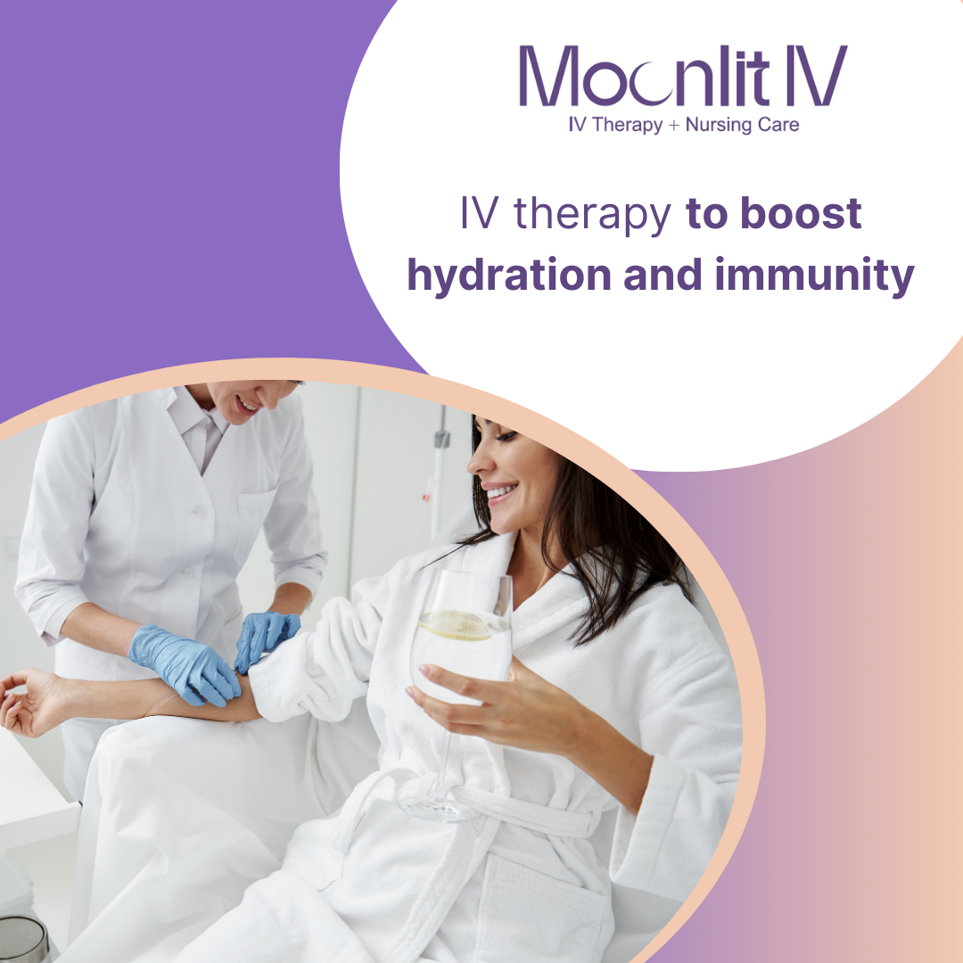Moonlit IV Facebook ad: Custom, high-quality IV infusions designed to boost…