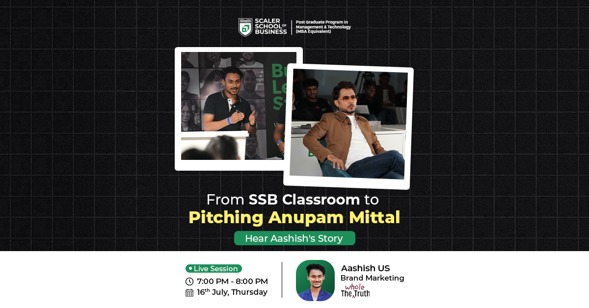 Scaler School of Business Facebook ad