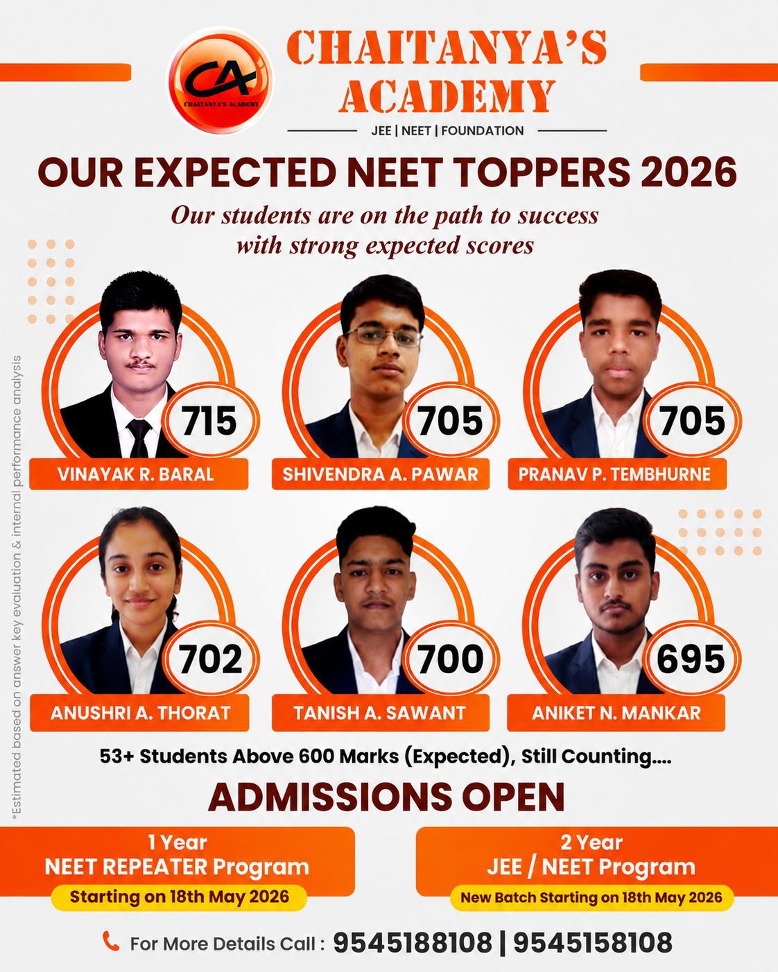 Chaitanya's Academy Facebook ad
