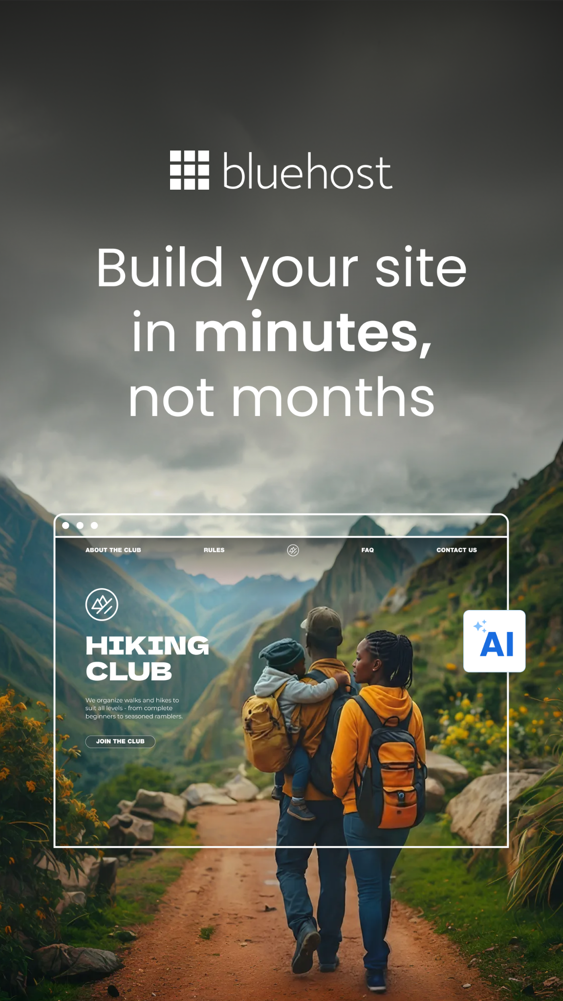 Bluehost Facebook ad