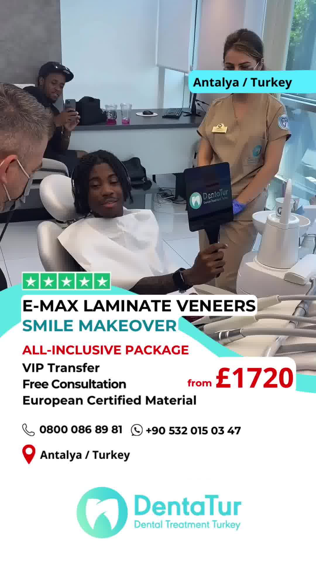 Dentatur Dental Health Clinics Facebook ad: Smile And Enjoy Life With Our Dental Veneers!