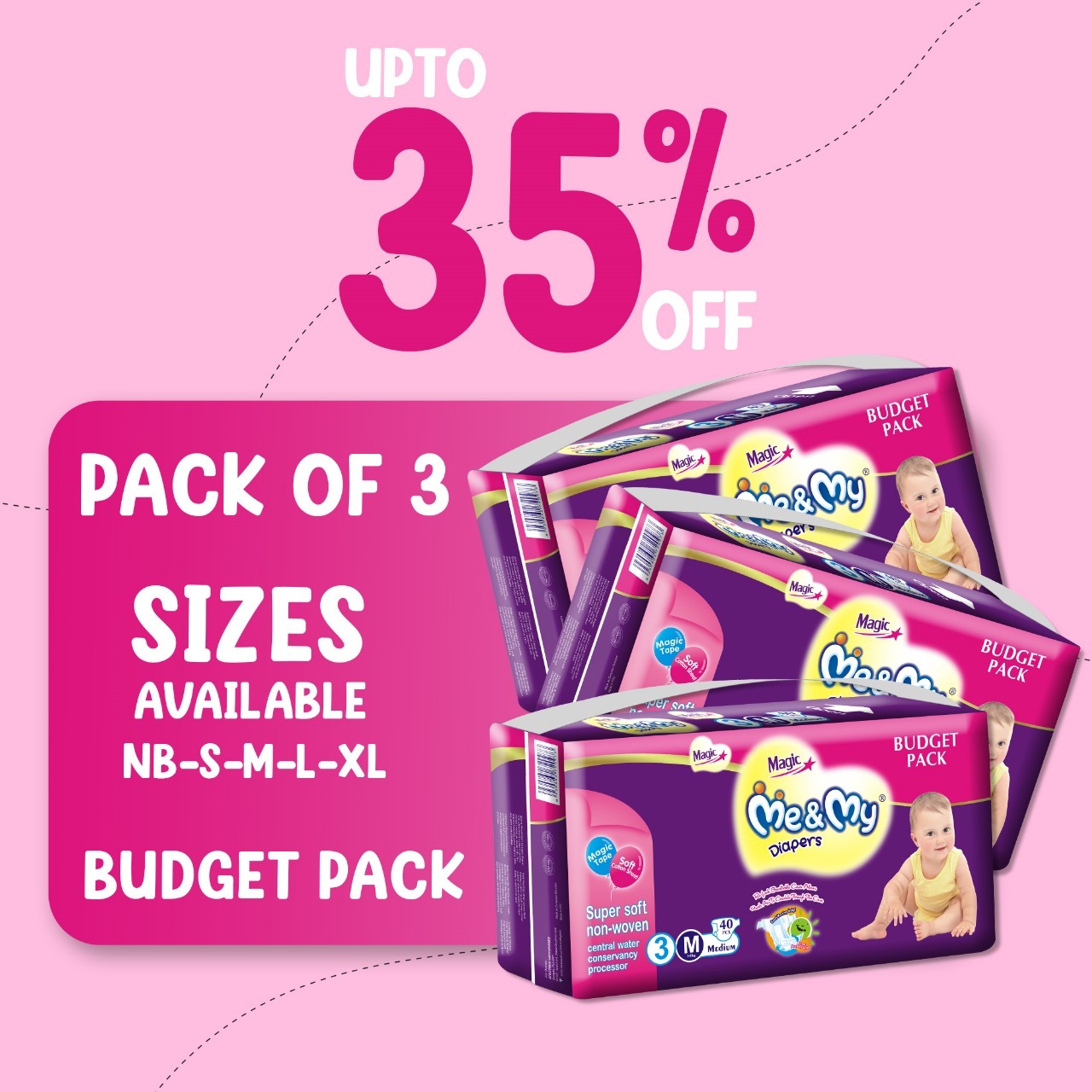 Me & My Baby Diapers Facebook ad