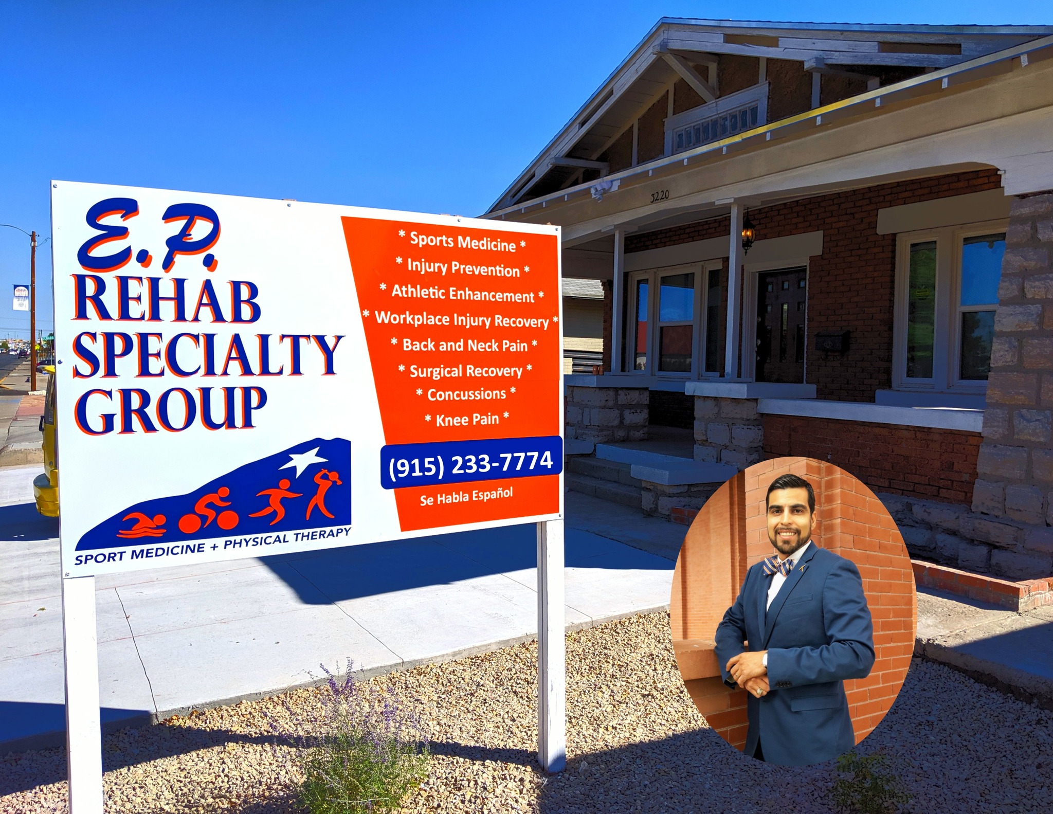 EPRSG Facebook ad: We are a physical therapy & performance clinic…
