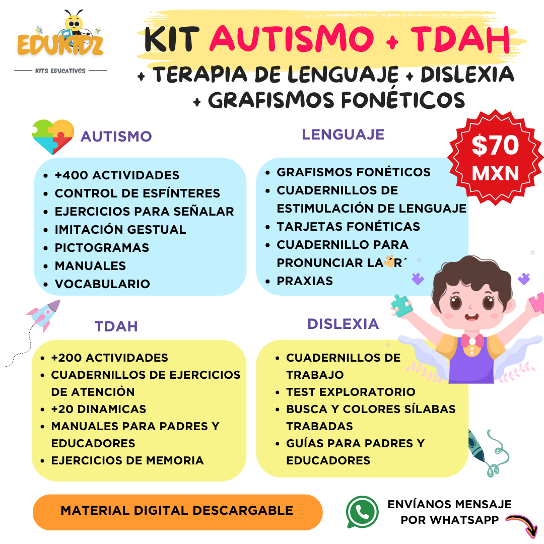 Edukidz Facebook ad: ¡Atención papis y maestros!