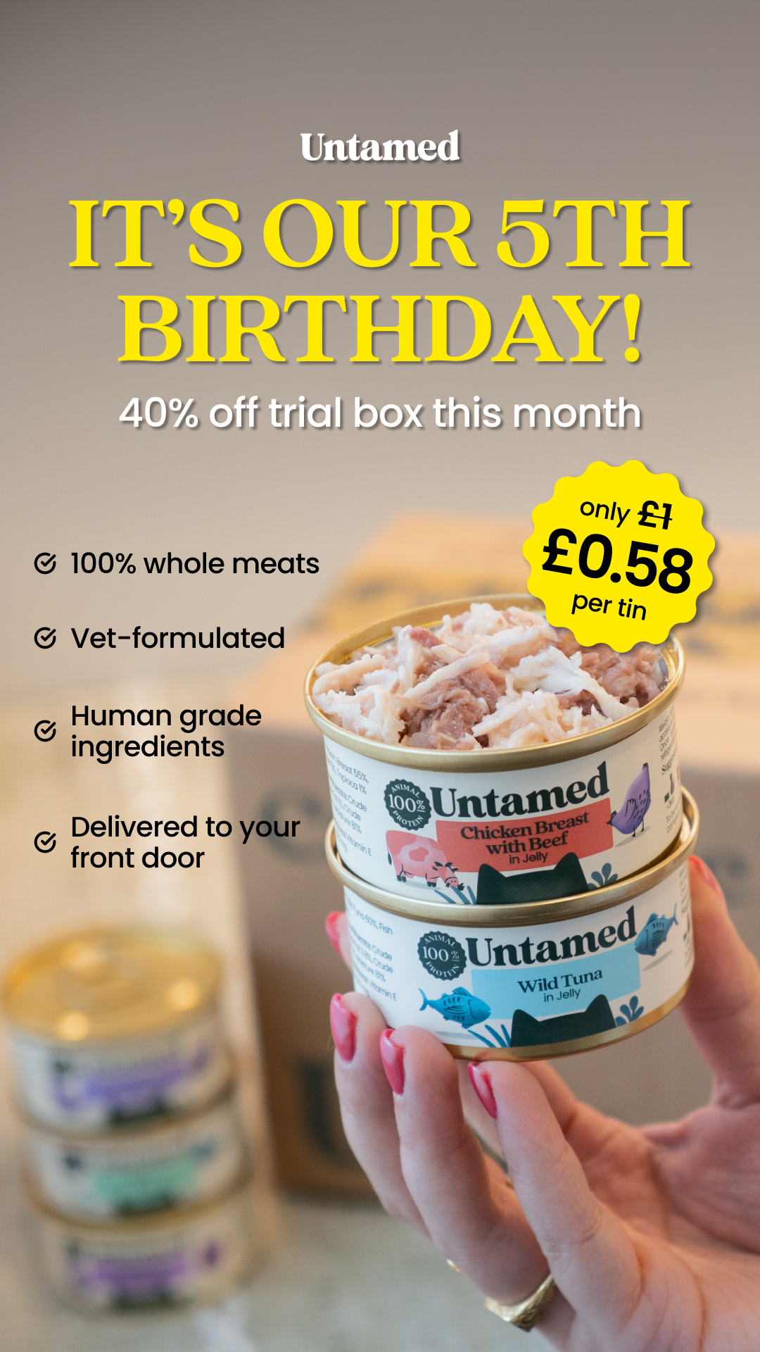 Untamed Facebook ad