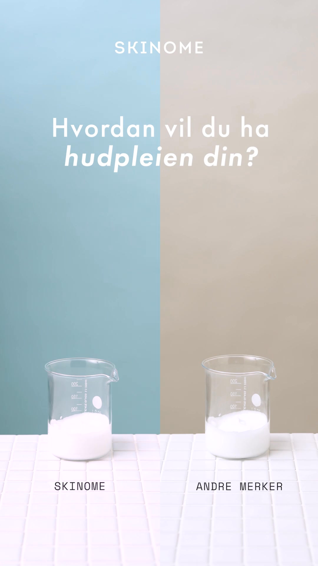 Skinome Facebook ad: Oppdag fersk hudpleie