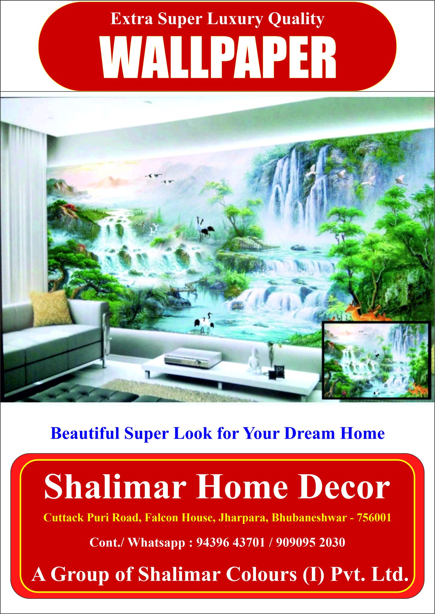 Shalimar Home Decor Facebook ad: SHALIMAR LUXURY WALLPAPER