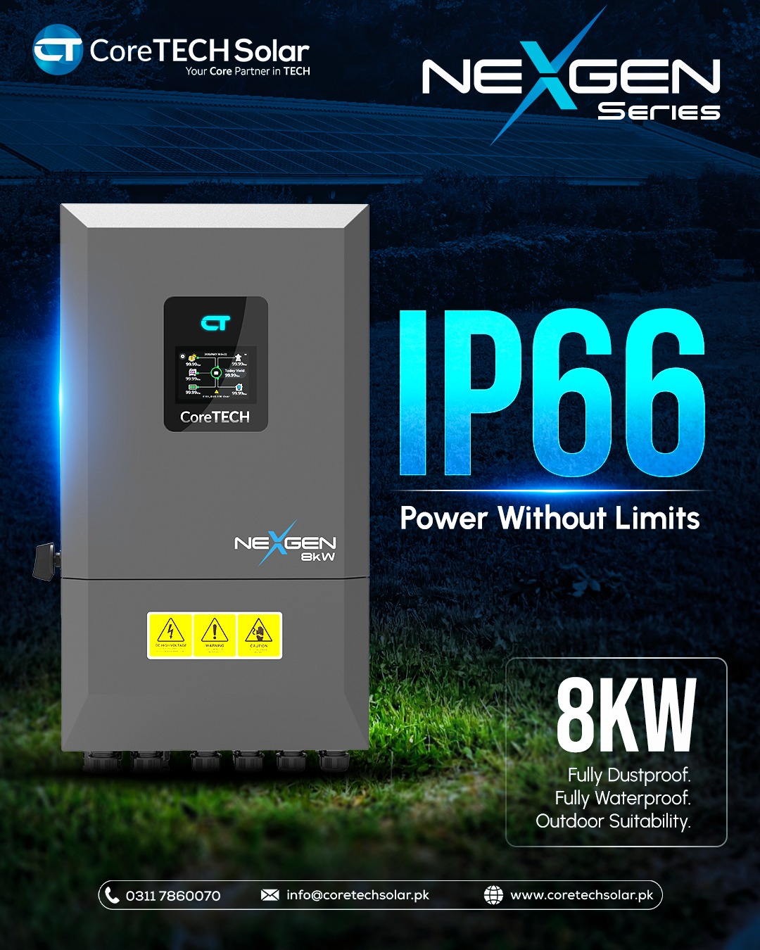 CoreTech Solar Facebook ad: Not every inverter is built to survive extreme…