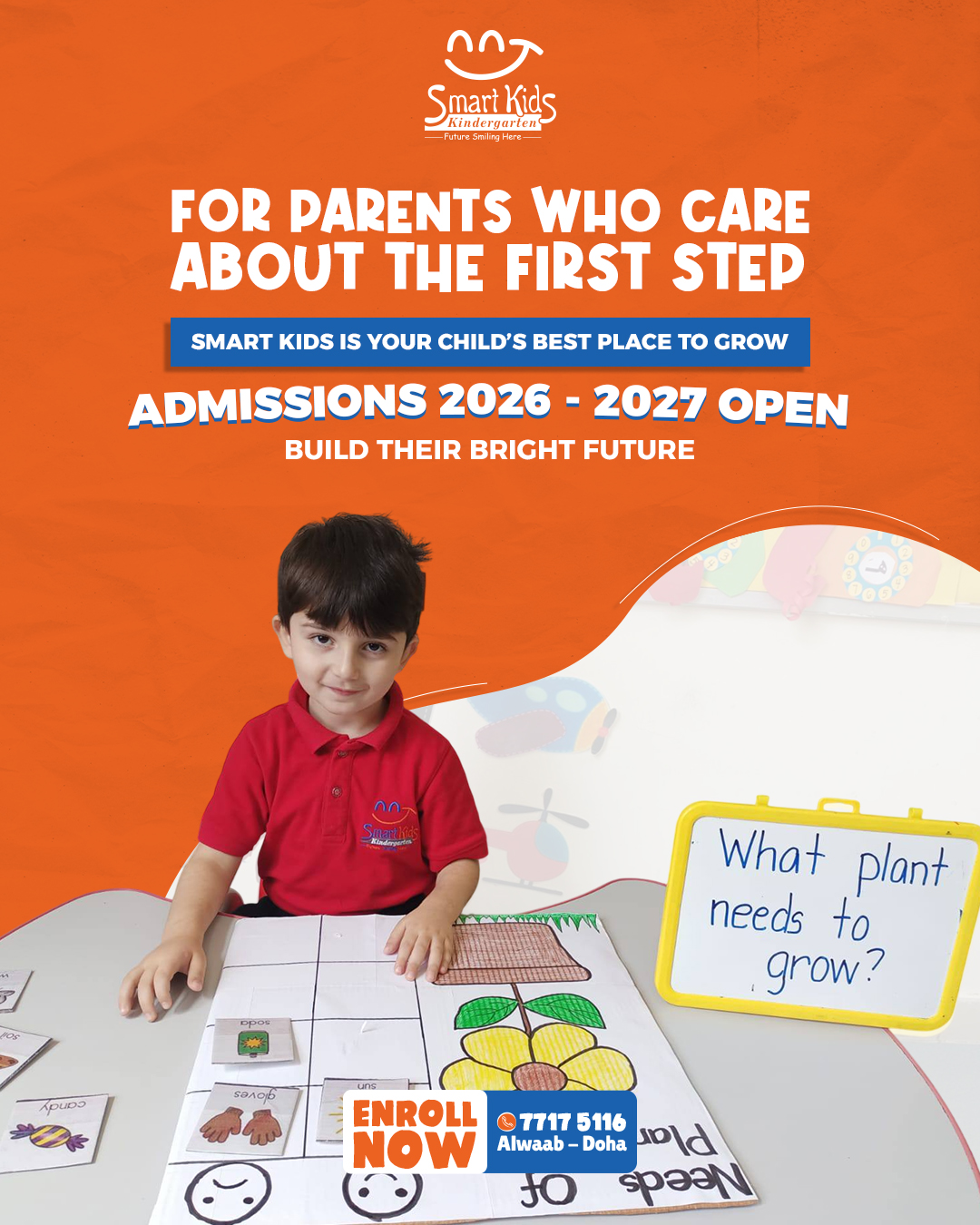 Smart Kids Kindergarten Facebook ad: Give Your Child the Right Start…