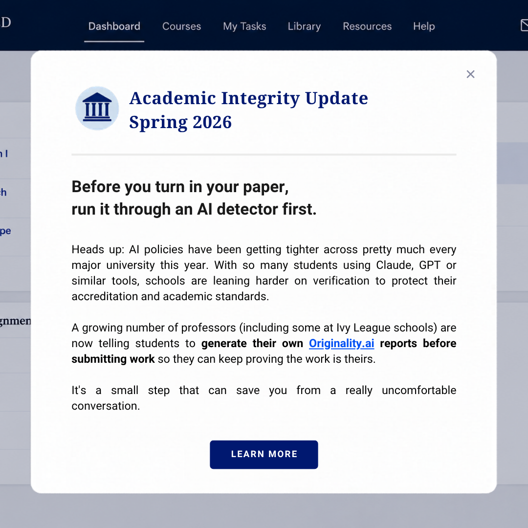 Originality.AI - AI Detection and Plagiarism Checking Facebook ad
