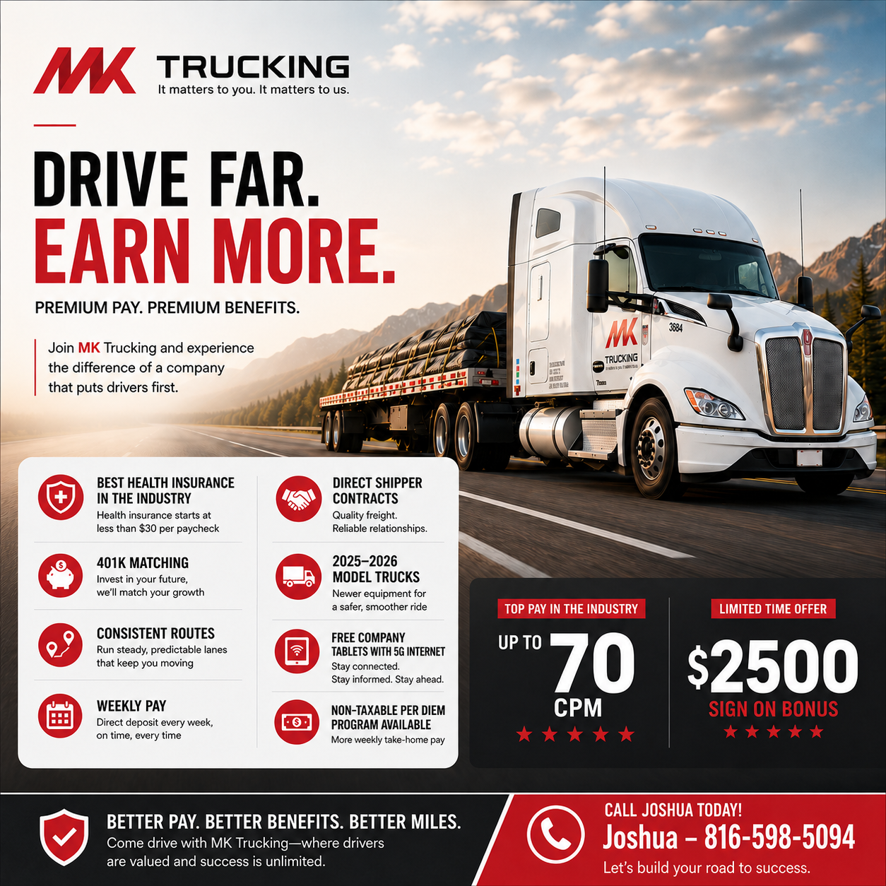 MK-Trucking Facebook ad