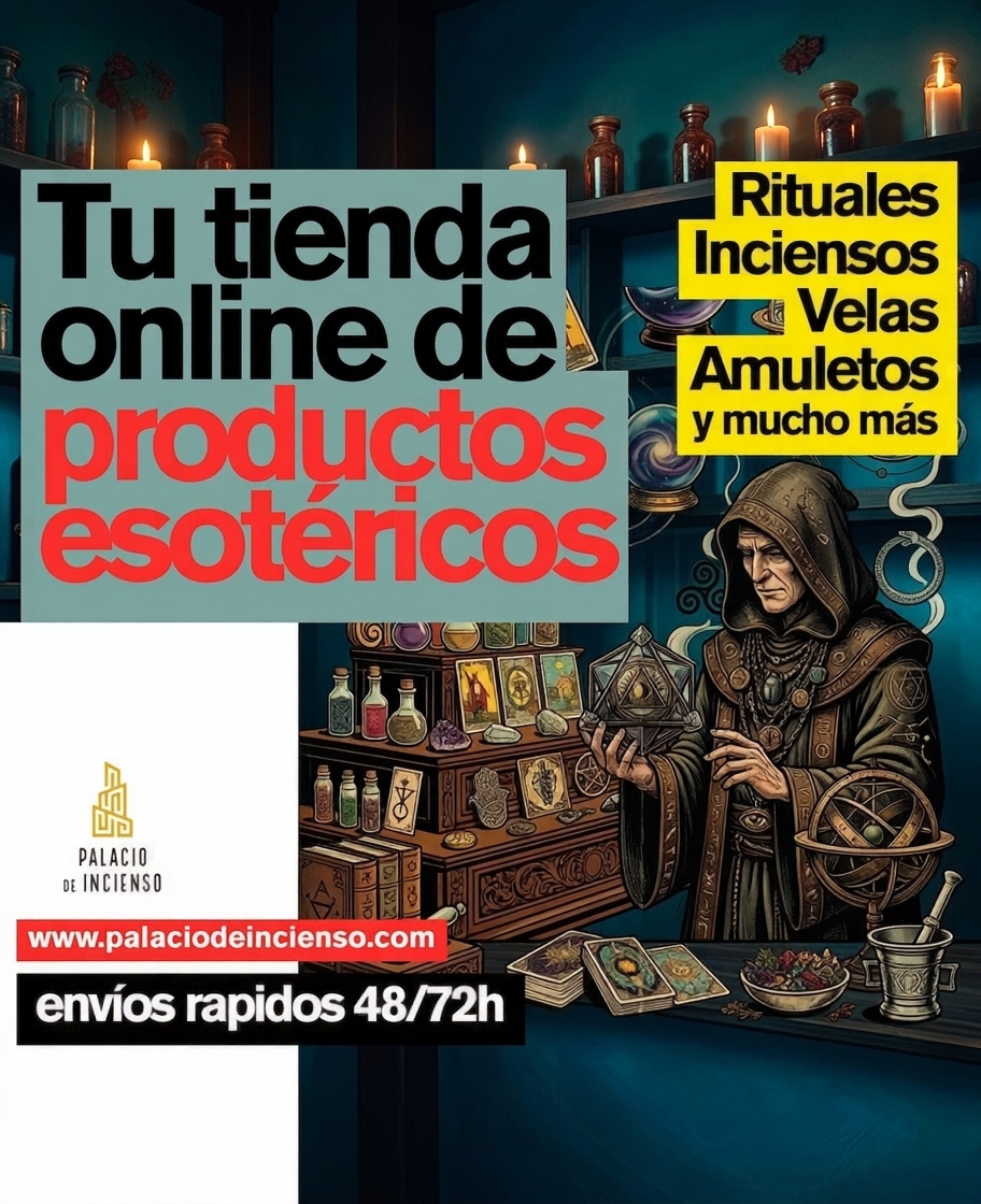 Palacio de Incienso Facebook ad: Tienda esotérica online con fabricación propia. Velas…