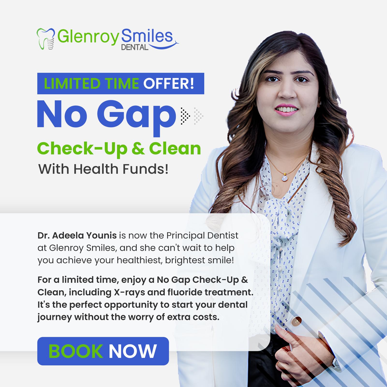 Glenroy Smiles Dental Facebook ad from Feb 19, 2025