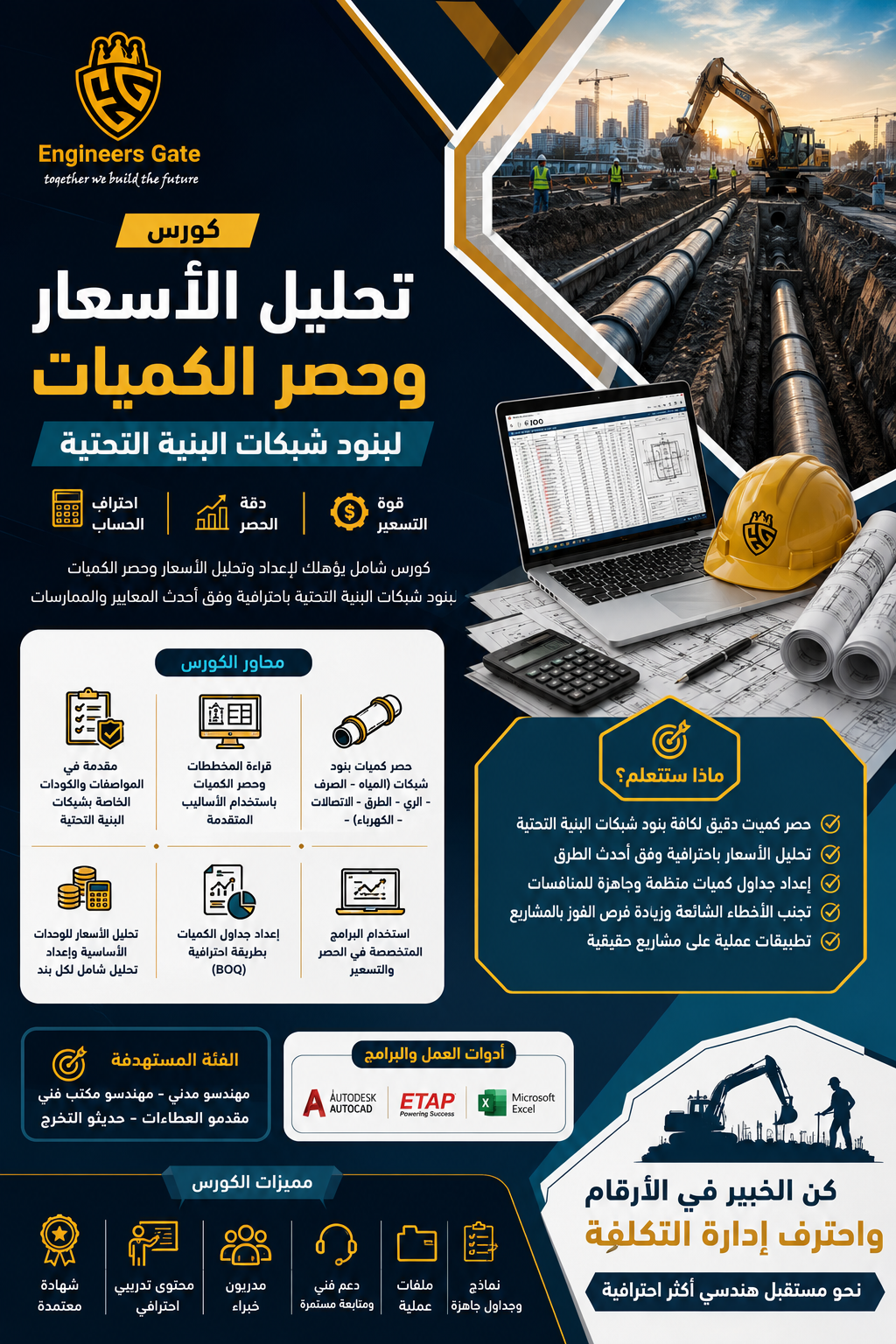 بوابة المهندسين - Engineers Gate Facebook ad: باقي 5 مقاعد فقط! اشترك الآن واضمن مكانك في دفعة تسعير…