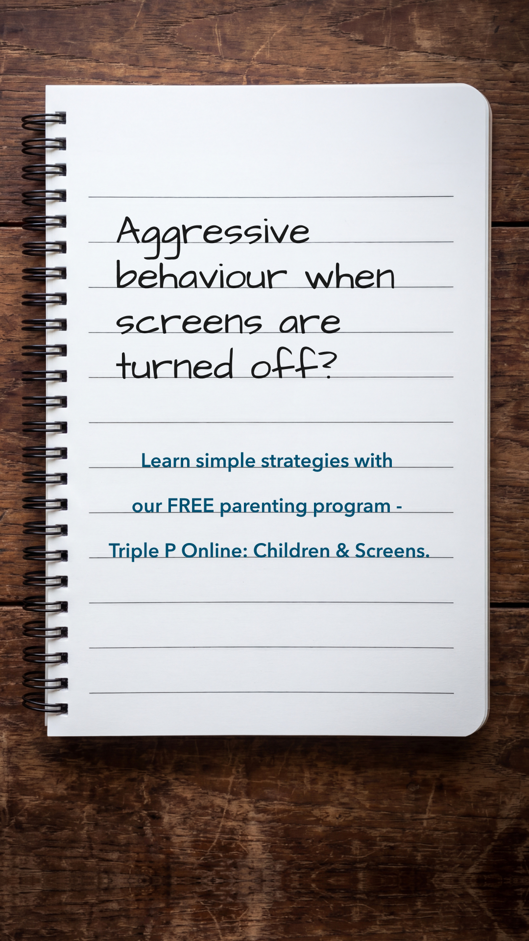 Triple P - Positive Parenting Program Facebook ad