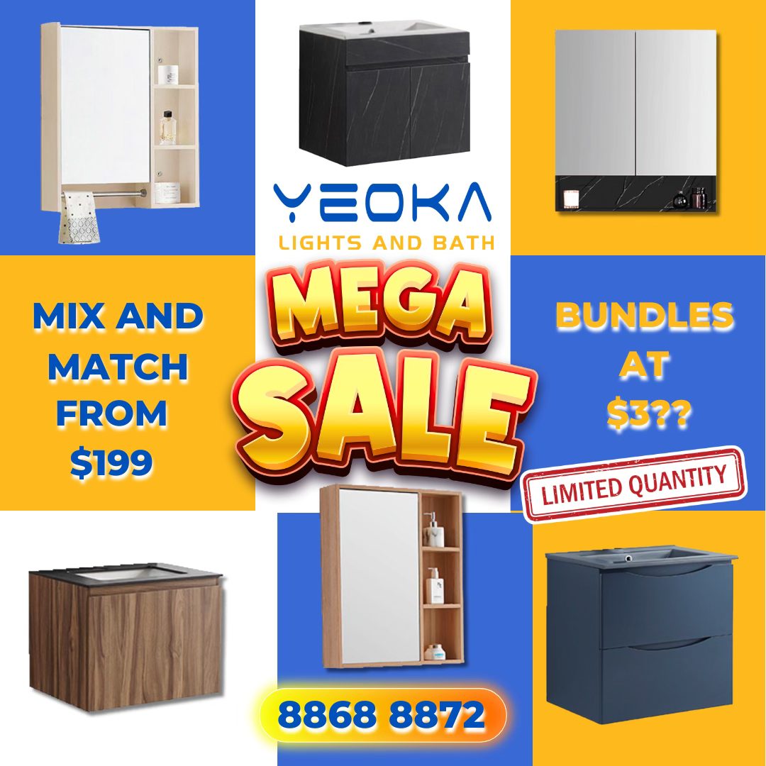 Yeoka Lights and Bath Facebook ad: Transform Your Bathroom with Our Exclusive Bundle Deal!