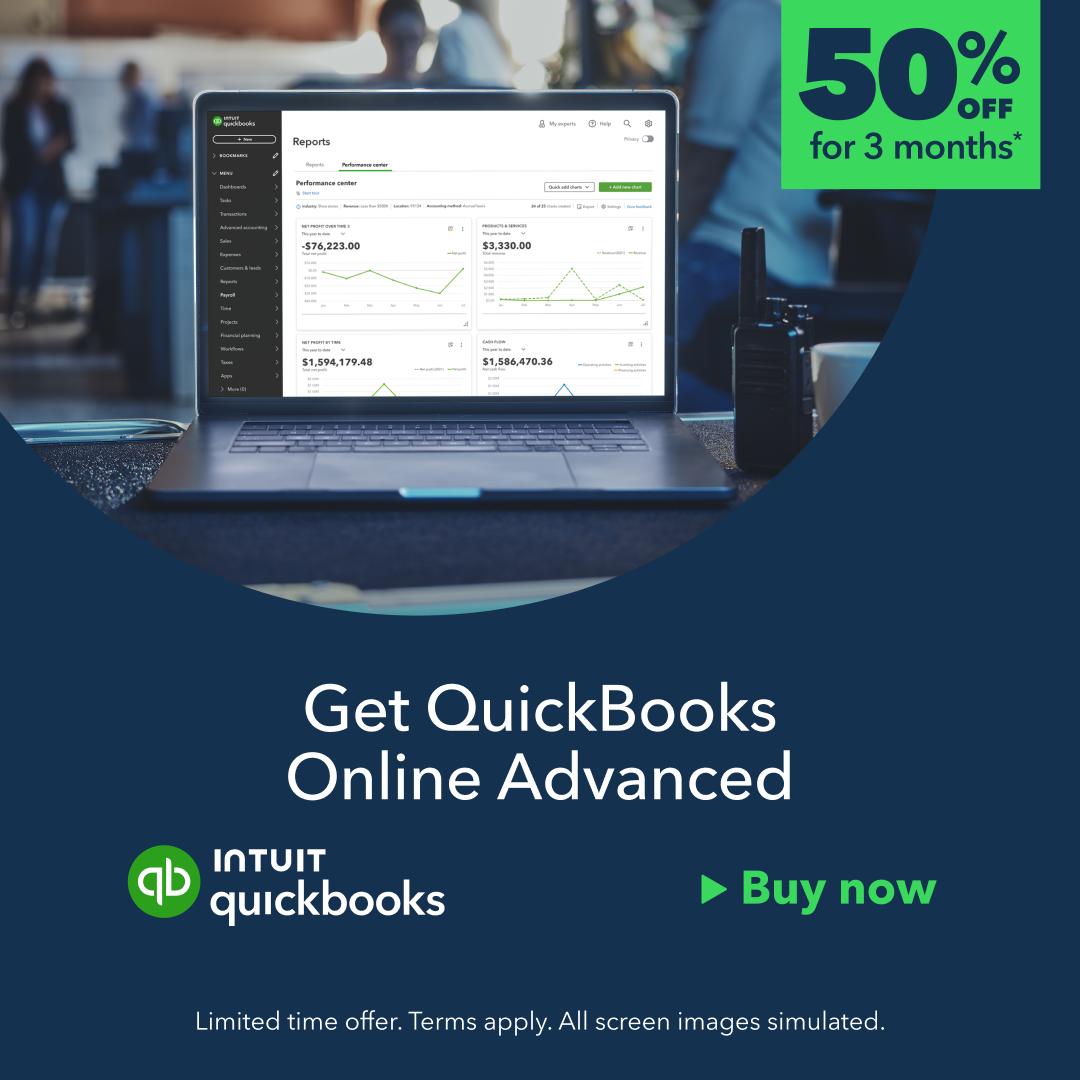 Intuit QuickBooks Facebook ad