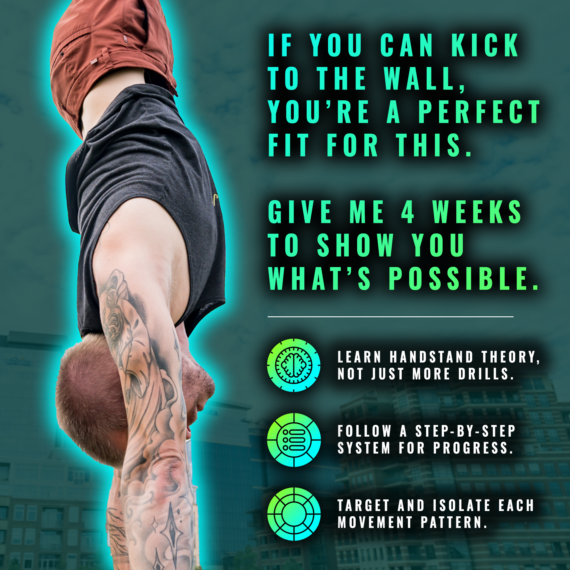 Kyle Weiger Handstand Coach Facebook ad