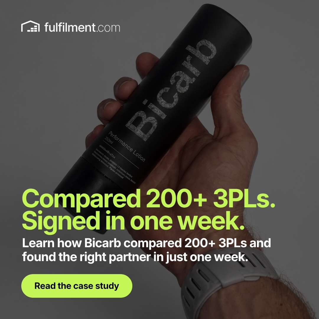 fulfilment.com Facebook ad: 200+ Compared. Signed in a Week.