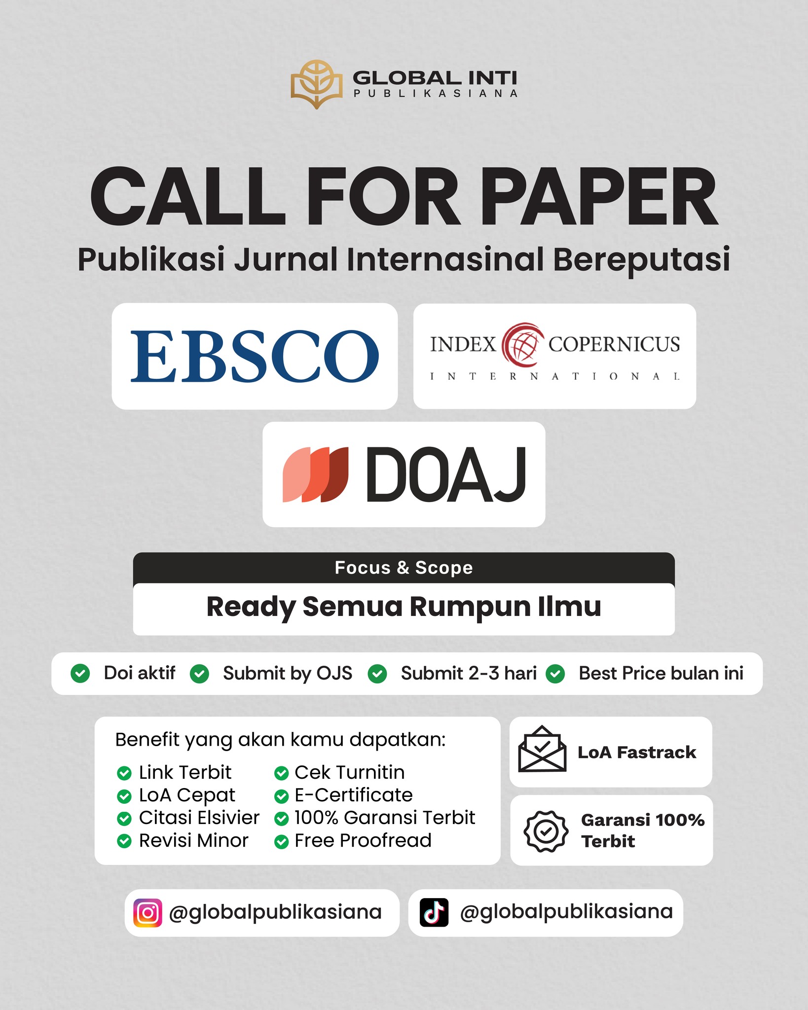 PT Global Inti Publikasiana Facebook ad: urnal Internasional Bereputasi: EBSCO, DOAJ, Index…