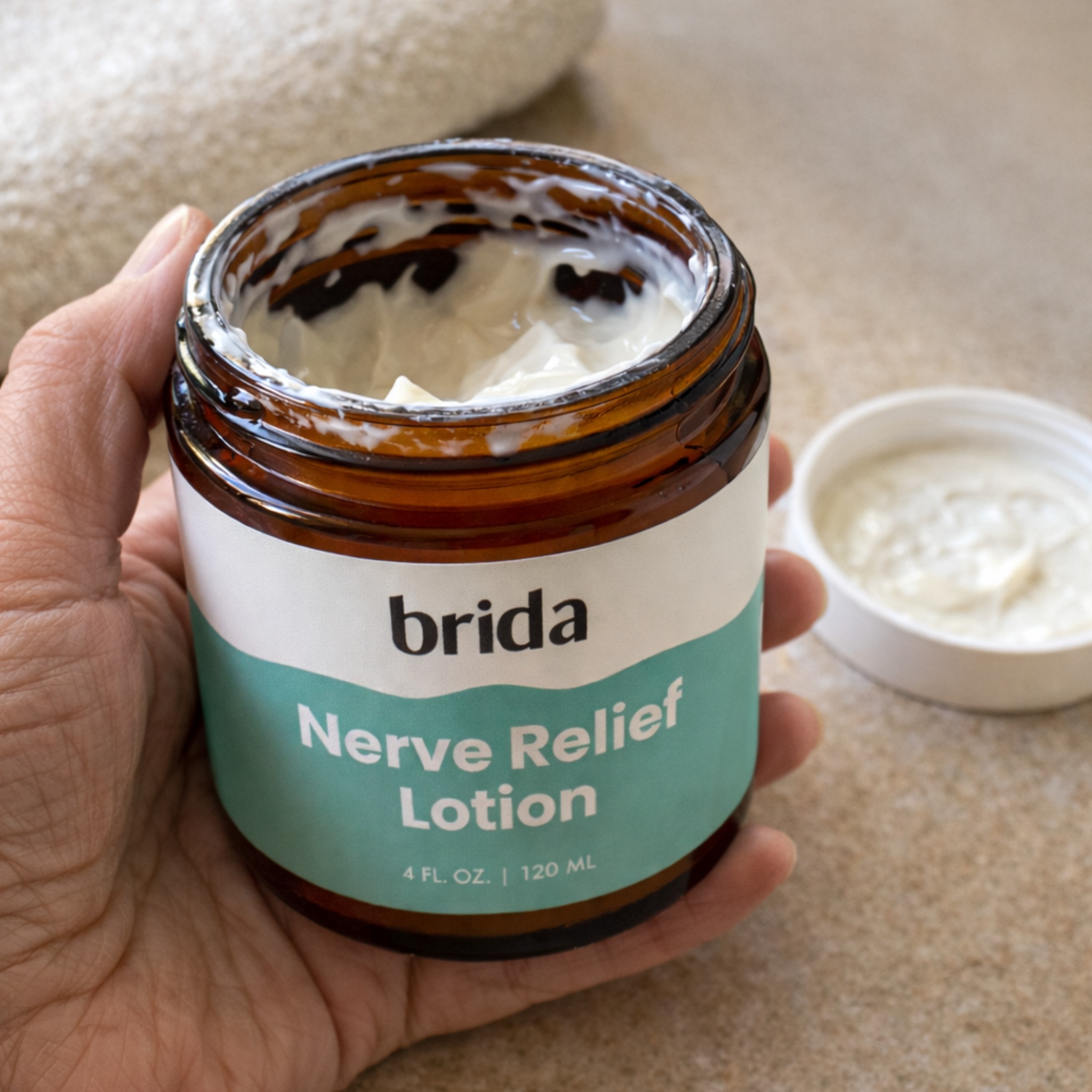 Brida Facebook ad: Brida Nerve Relief Lotion (60% OFF Today!)