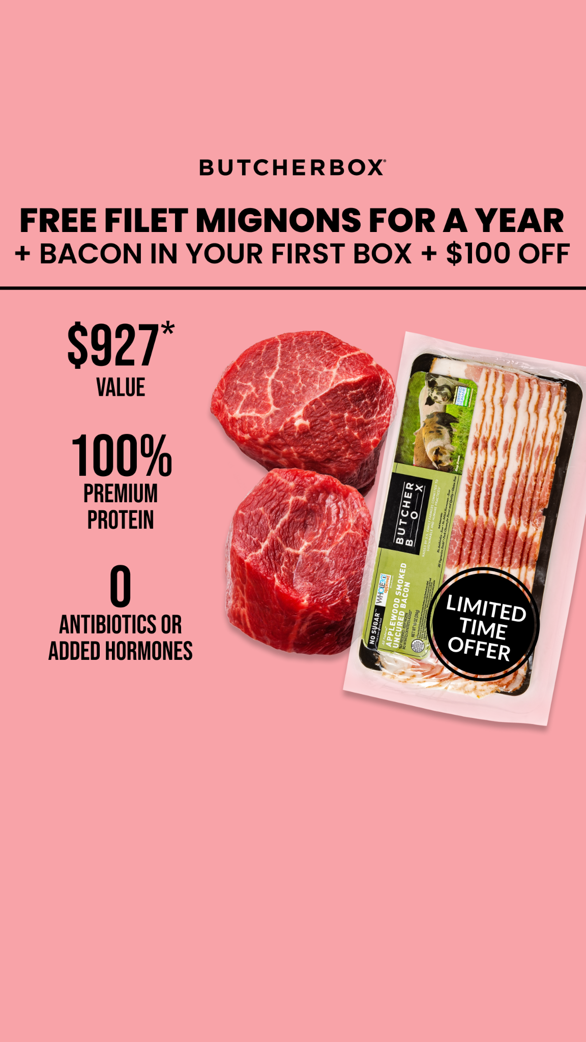 ButcherBox Facebook ad