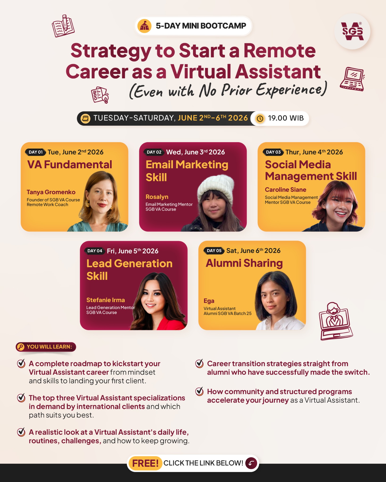 Virtual Assistant SGB Facebook ad