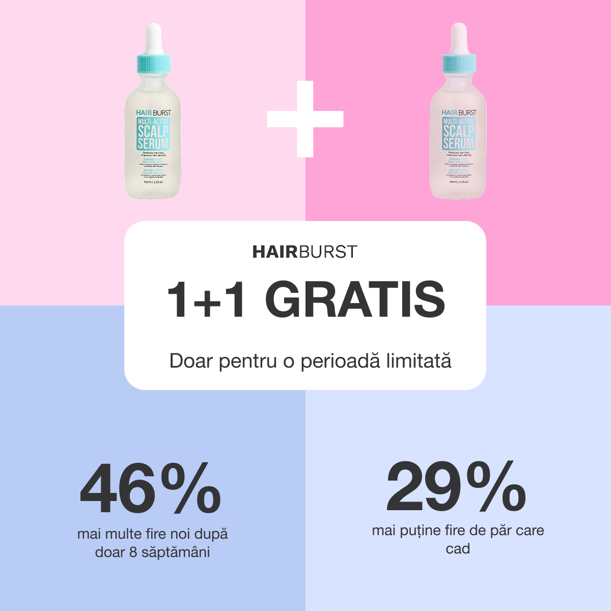 Hairburst Romania Facebook ad