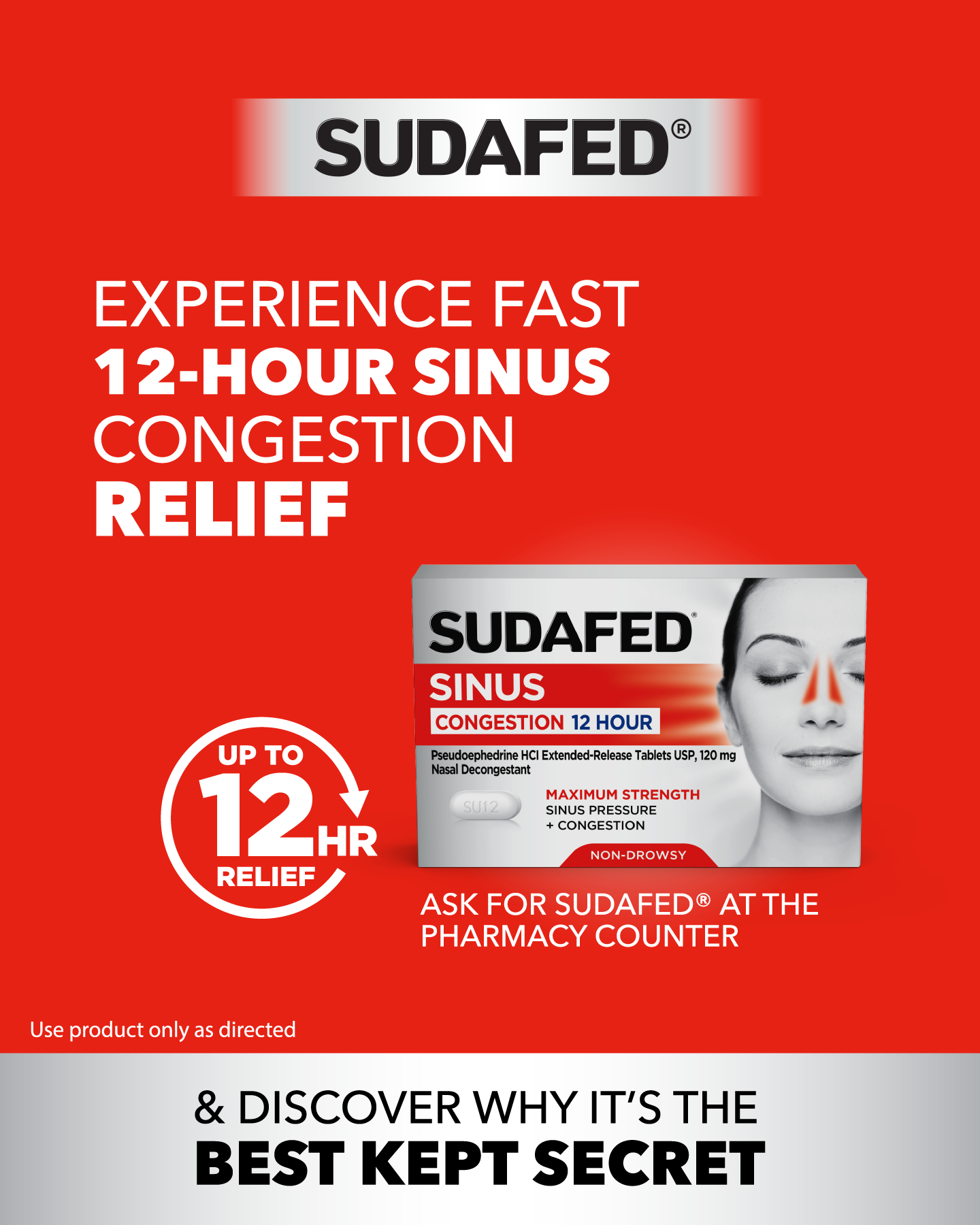 SUDAFED Facebook ad from Feb 3, 2026