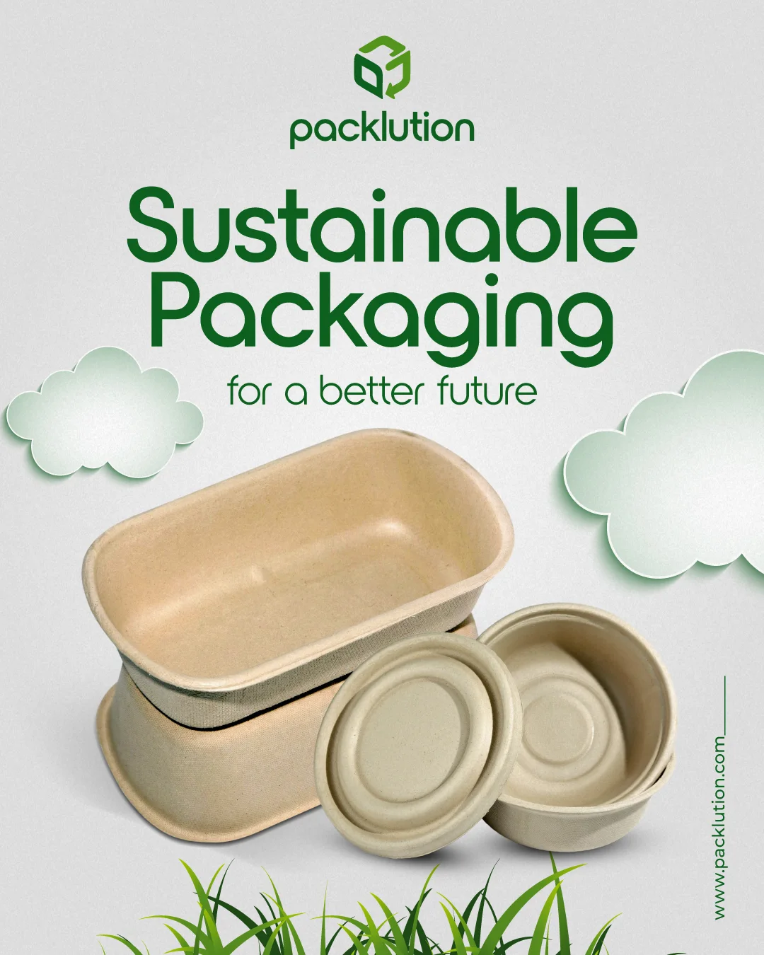 Packlution Facebook ad: Showcase your brand on every table with custom…