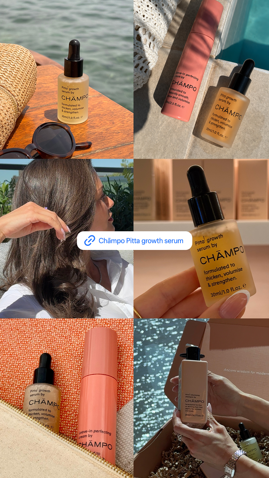 Chāmpo Haircare Facebook ad