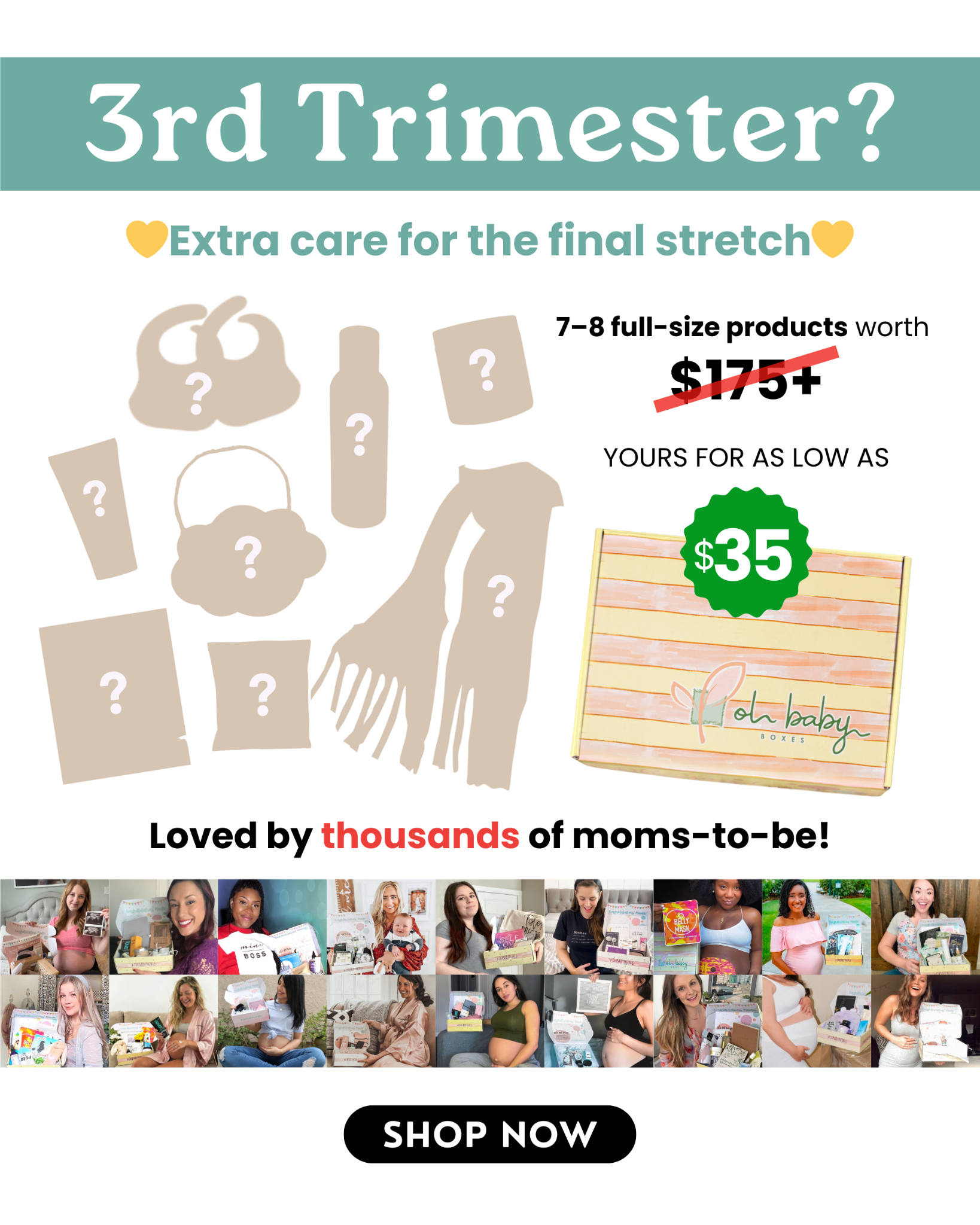 Oh Baby Boxes Facebook ad: #1 Pregnancy Box