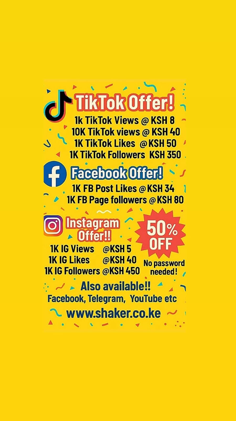 Shaker SMM Panel Facebook ad