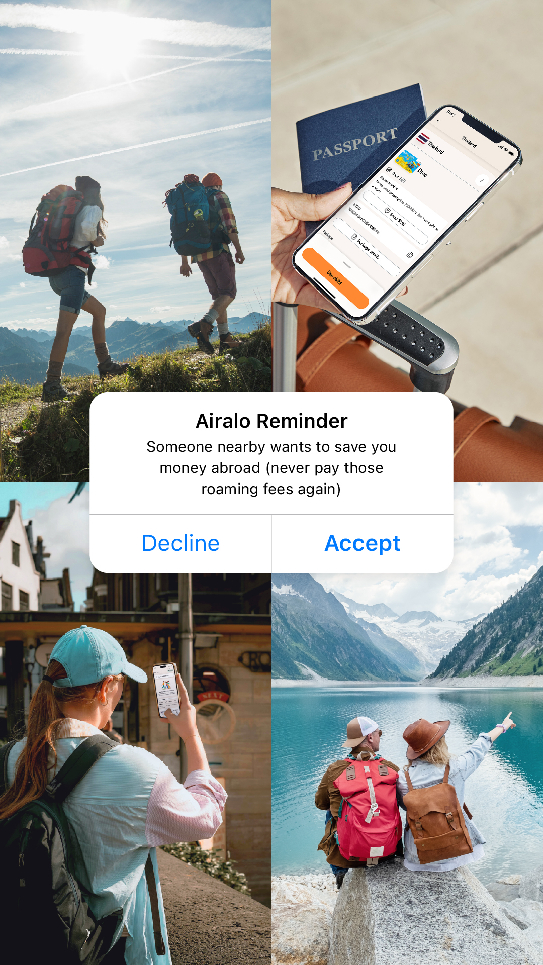 Airalo Global eSIM Store Facebook ad