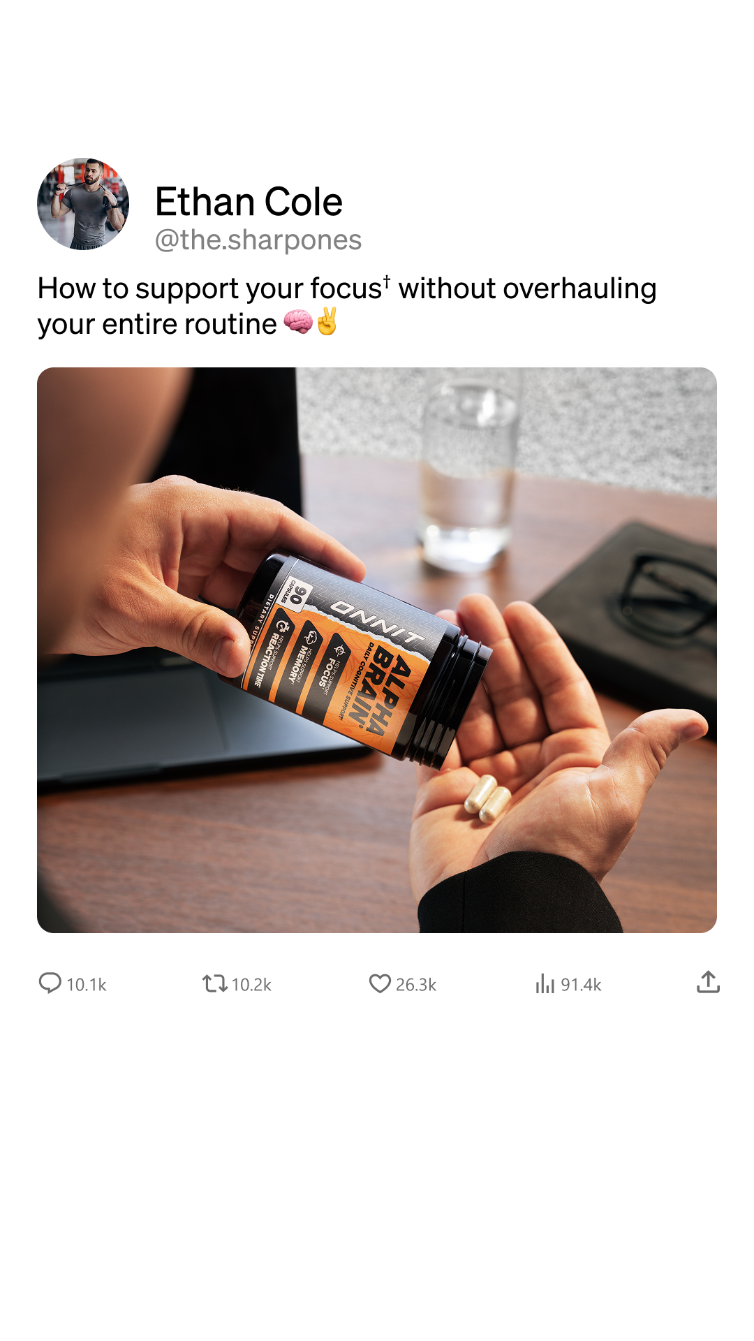 Onnit Facebook ad