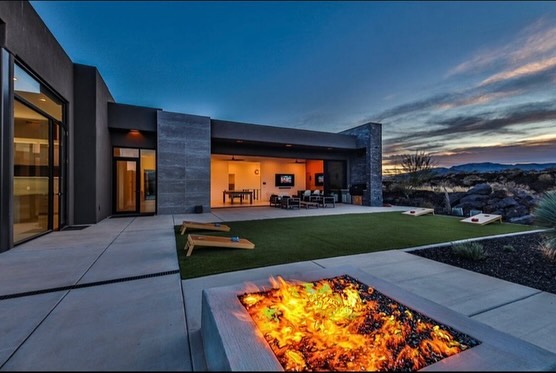Custom Fireplaces Facebook ad: Improve your home's ambience with gas, electric, and…
